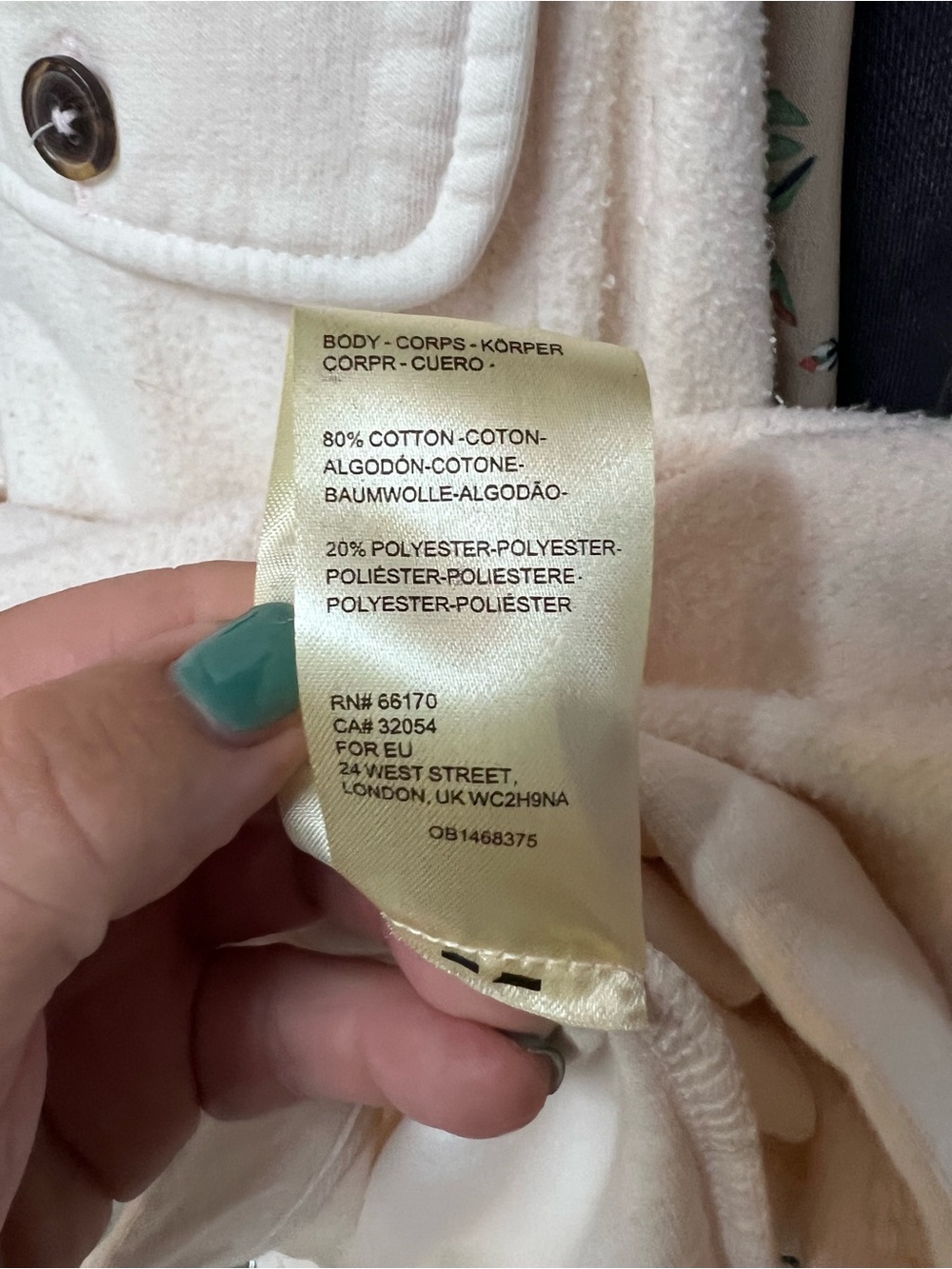 FREE PEOPLE Cream Ruby Style Distressed Oversized Bohemian Shacket, M - Picture 14 of 16